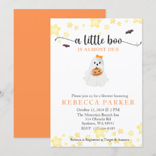 A Little BooほとんどGirl Baby Shower 招待状