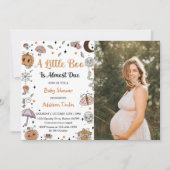 A Little BooほとんどHalloweeパーティー写真 招待状 (正面)