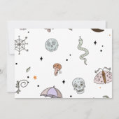 A Little BooほとんどHalloweeパーティー写真 招待状 (裏面)