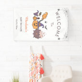 A Little Booハロウィーンの赤ちゃんシャワーへようこそ 横断幕 (インサイチュ)