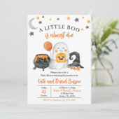 A Little Boo ジェンダーニュートラルベイビーシャワー招待状 招待状 (スタンド正面)