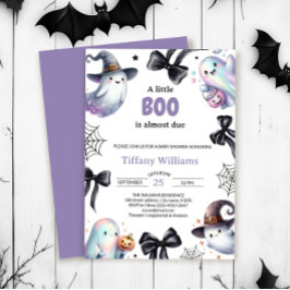 A Little Boo Baby Shower Invitation | Cute Ghost 招待状