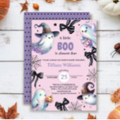A Little Boo Baby Shower Invitation | Cute Ghost 招待状
