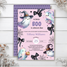 A Little Boo Baby Shower Invitation | Cute Ghost 招待状
