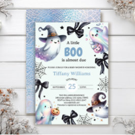 A Little Boo Baby Shower Invitation | Cute Ghost 招待状