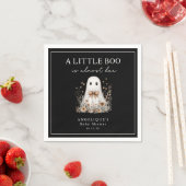 A Little Boo Cute Ghost Wildflowers Baby Shower  スタンダードカクテルナプキン (インサイチュ)