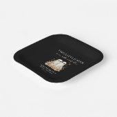 A Little Boo Cute Ghost Wildflowers Baby Shower  ペーパープレート (傾斜あり)