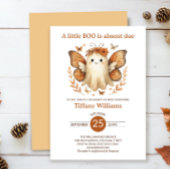 A Little Boo Fairy ghost Baby Shower Invitation 招待状