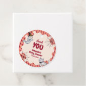 A Little Boo Ghost Cat Fall Autumn Baby Shower フェイバータグ (インサイチュ)