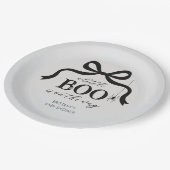 A Little Boo Halloween Baby Shower ペーパープレート (アングル)