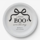 A Little Boo Halloween Baby Shower ペーパープレート (正面)