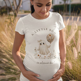 A Little Boo is Almost Due! Boho Ghost Baby Shower Tシャツ