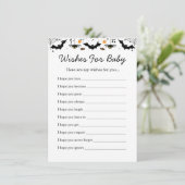 A Little Boo Is Almost Due Halloween Baby Shower エンクロージャーカード (スタンド正面)
