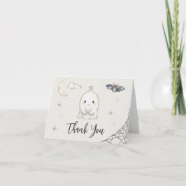 A Little BOO is almost Due! Halloween Baby Shower サンキューカード