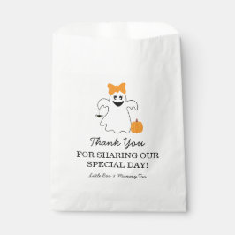 A Little Boo Is Almost Due Halloween Baby Shower フェイバーバッグ