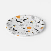 A Little Boo Is Almost Due Halloween Baby Shower ペーパープレート (アングル)