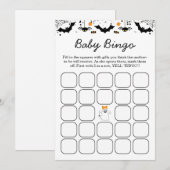 A Little Boo Is Almost Due Halloween Baby Shower  招待状 (正面/裏面)