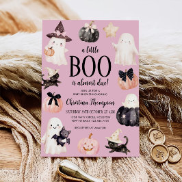 A Little Boo is Almost Due Halloween Baby Shower 招待状
