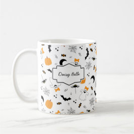 A Little Boo Is Almost Due Orange Girl Baby Shower コーヒーマグカップ