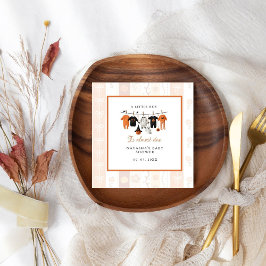 A little bue Halloween is almost due baby shower スタンダードカクテルナプキン