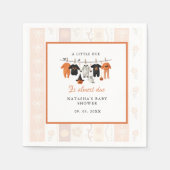 A little bue Halloween is almost due baby shower スタンダードカクテルナプキン (正面)