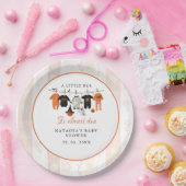 A little bue Halloween is almost due baby shower ペーパープレート (パーティー)