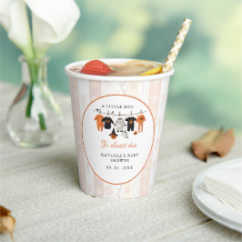 A little bue Halloween is almost due baby shower 紙コップ