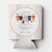 A little bue Halloween is almost due baby shower 缶クーラー (裏面)