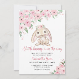 A Little BunnyはBaby Showerの途中にある 招待状