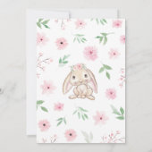 A Little BunnyはBaby Showerの途中にある 招待状 (裏面)