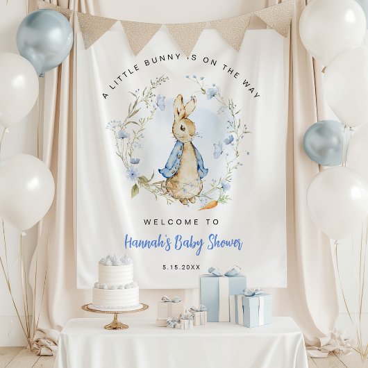 A little bunny is on the way  タペストリー