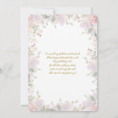 A little Bunny Is On The Way Baby Shower 招待状 (裏面)