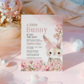 A Little Bunny is on the way Baby Shower 招待状