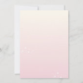 A Little Bunny is on the Way Baby Shower Girl 招待状 (裏面)