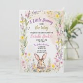 A Little Bunny is On the Way - Baby Shower Invite 招待状 (スタンド正面)