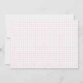 A little bunny is on the way, bunny baby shower 招待状 (裏面)