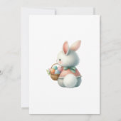 A Little Bunny is on the Way Invitation 招待状 (裏面)