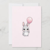 A Little Bunny is on the Way Invitation, Baby  招待状 (裏面)