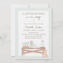 A Little Bunny is the way Baby Shower招待状 招待状