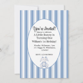 A Little Bunny is Turning One 招待状