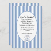 A Little Bunny is Turning One 招待状 (正面/裏面)