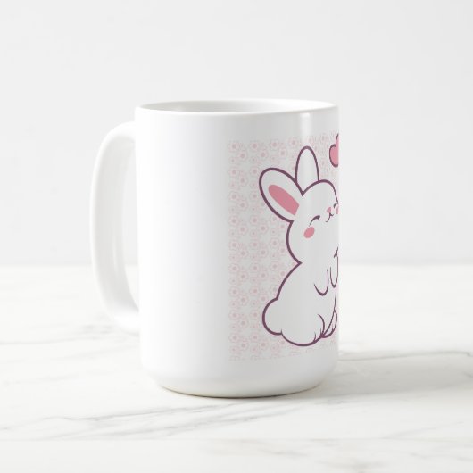A Little Bunny Made of Feelings コーヒーマグカップ (正面左)