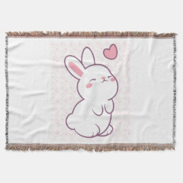 A Little Bunny Made of Feelings スローブランケット