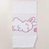 A Little Bunny Made of Feelings ビーチタオル (正面)