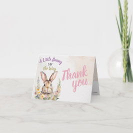 A Little Bunny On the Way Thank You Card サンキューカード