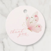 A Little Butterfly Baby Shower フェイバータグ (正面)