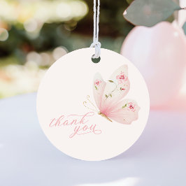 A Little Butterfly Baby Shower フェイバータグ