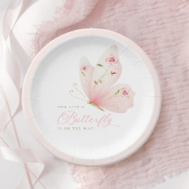 A Little Butterfly Baby Shower ペーパープレート