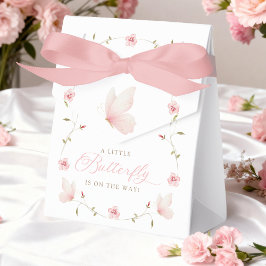 A Little Butterfly Baby Shower Favor Box フェイバーボックス