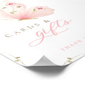 A Little Butterfly Cards & Gifts Table Sign ポスター (角)